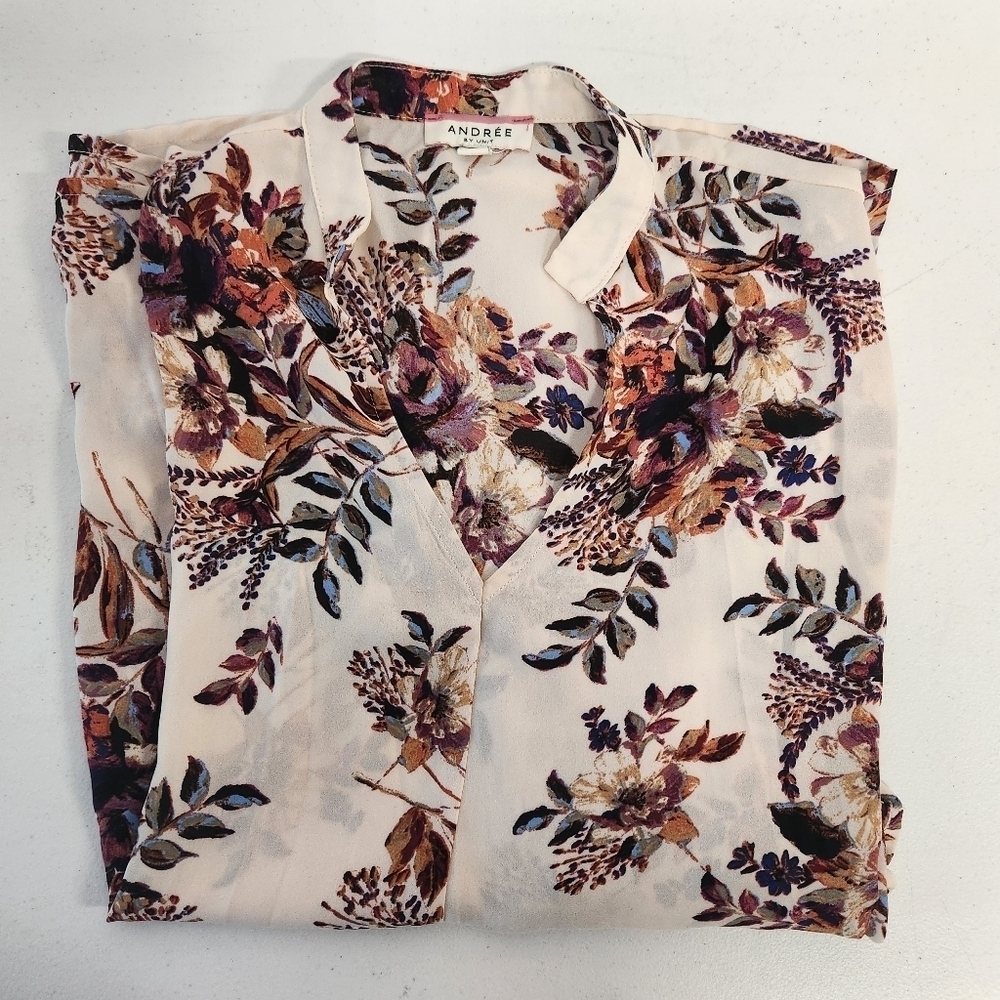 Andree by Unit flowy floral blouse size ML - Picture 10 of 10